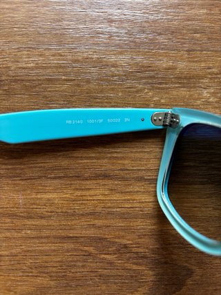 Ray-Ban Wayfarer RB2140 1001/3F Negro/Azul