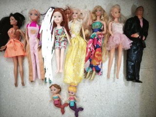 Set di 7 bambole Barbie e sirene