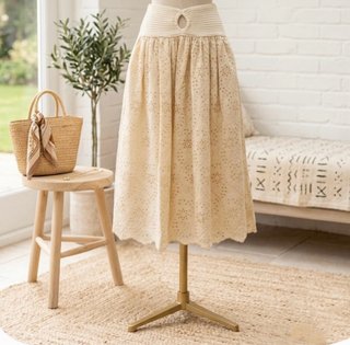 Vestido boho beige palabra de honor