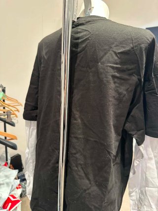 Felpa Zara nera con stampa L/XL