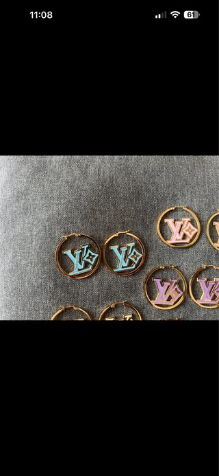 Pendientes elegantes de colores Precio unitario