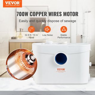 Bomba Maceradora VEVOR 700W 9600 L/h