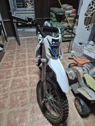MiniMoto Cross Pit Speed KX140 Azul/Blanco
