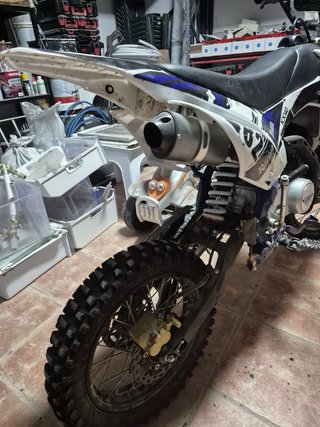MiniMoto Cross Pit Speed KX140 Azul/Blanco