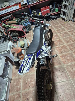 MiniMoto Cross Pit Speed KX140 Azul/Blanco