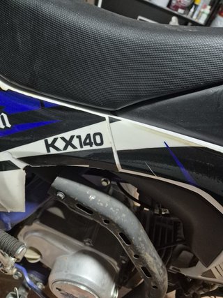 MiniMoto Cross Pit Speed KX140 Azul/Blanco