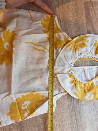 Vestido Zara Lino Flores Amarillas T116