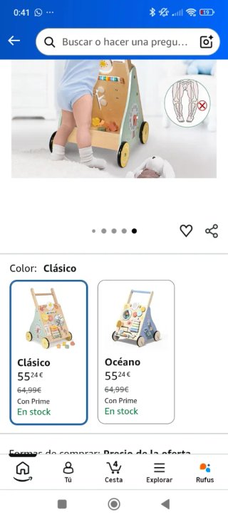 Andador Madera Bebé Montessori