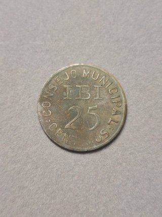 Moneda IBI 25 Céntimos 1937