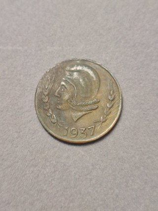 Moneda IBI 25 Céntimos 1937