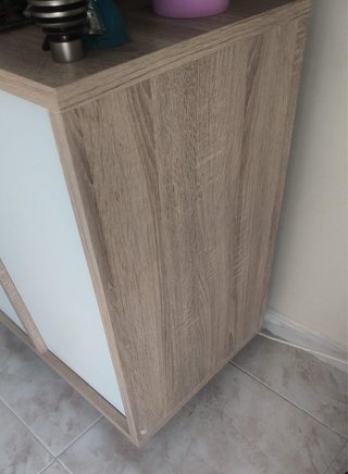 Cómoda/Mueble TV madera y blanco