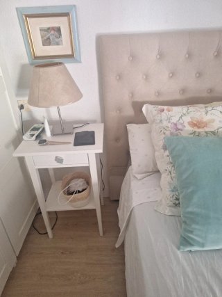 Cabecero Cama 1,50 Tapizado Beige