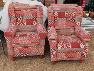 2 Butacas Estampadas Patchwork