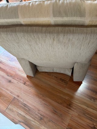 Sofá 1 plaza tela beige