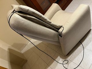 Sillón Masajeador Beige Tela