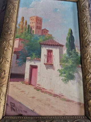 Óleos Escuela Andaluza principios s.XX por Ruiz