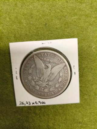 Moneda Dólar Morgan Plata USA 1883