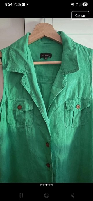 Vestido de verano verde favorecedor