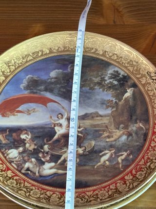 Set 3 Piatti inporcellana  decorativi 24k
