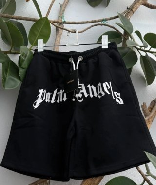 Palm Angels Pantalón Corto Negro