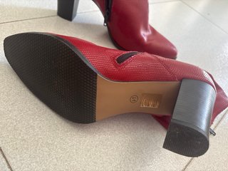 Botines Piel Camila's Rojos Talla 41