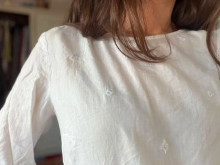 Blusa blanca bordada
