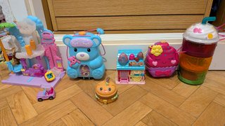 Lote de muñecas y casas Polly Pocket