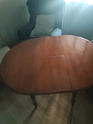Mesa camilla extensible 80cm + cristal