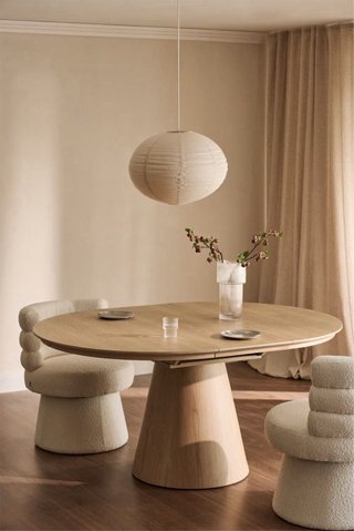 Mesa comedor extensible 120-160x120 cm