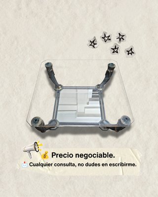 Mesa ratona de cristal