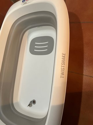 Bañera plegable Twistshake con cojín