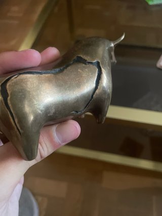 Figura de Toro de Bronce
