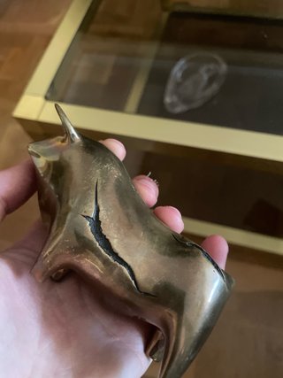Figura de Toro de Bronce