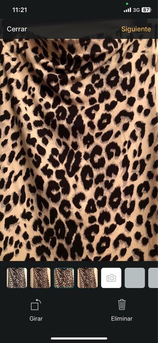 Falda/Vestido Leopardo blanco y negro