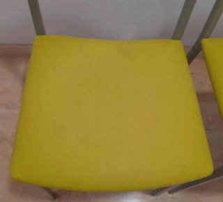 Juego de 2 sillas de cocina de hierro y  ignífuga