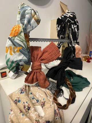 Pack diademas tela estampadas y lisas