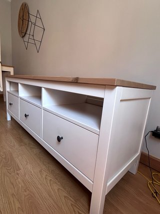 Mueble TV IKEA Hemnes Blanco/Madera