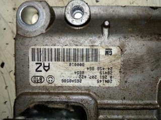Opel 319211 centralita 0261207422az agila 1.0