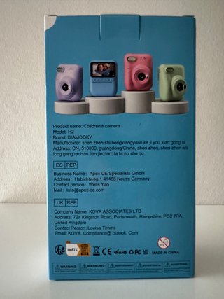 Cámara de fotos instantánea infantil