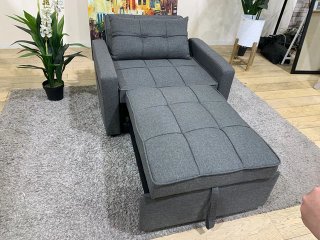 Sofá Cama Gris Tela