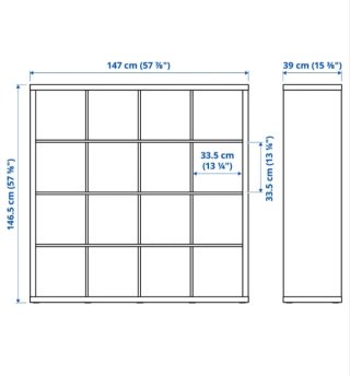 Estantería Kallax Ikea Roja