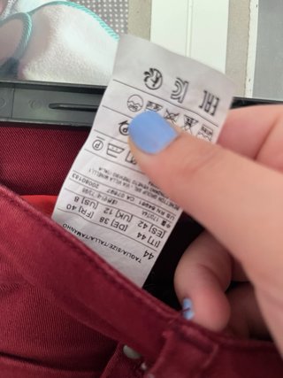 Pantaloni Benetton Rossi Taglia M