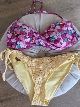 2 Tops Bikini + Braga Crochet