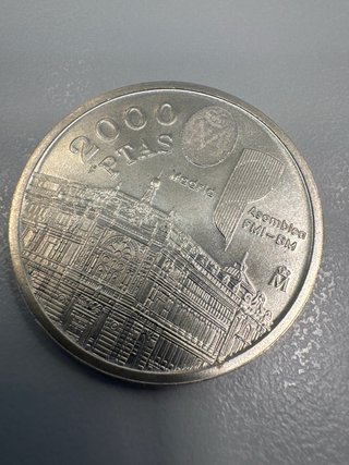 Moneda 2000 Pesetas Plata 1994 FMI BM
