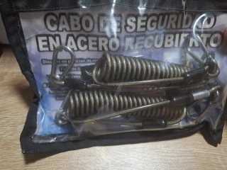Cabo de seguridad acero recubierto