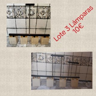 Lote 3 lámparas de techo 10€