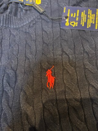 Jersey Polo Ralph Lauren Azul Cable Knit