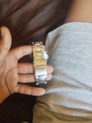 Reloj Renault Cronógrafo Negro y Plateado