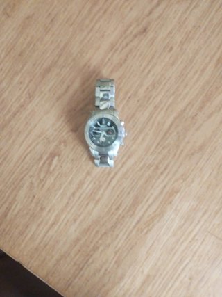 Reloj Renault Cronógrafo Negro y Plateado