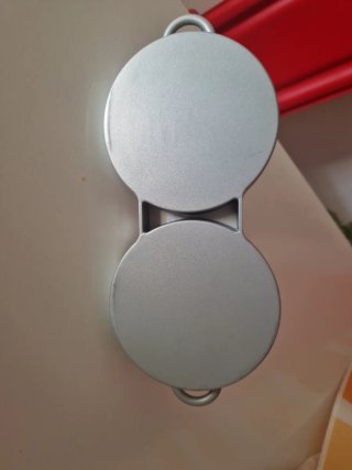 Molde para hamburguesas doble mango madera